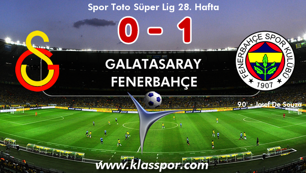 Galatasaray 0 - Fenerbahçe 1