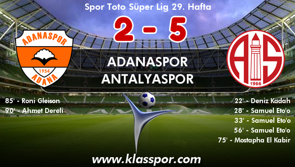 Adanaspor 2 - Antalyaspor 5