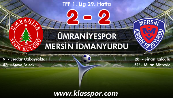 Ümraniyespor 2 - Mersin İdmanyurdu 2