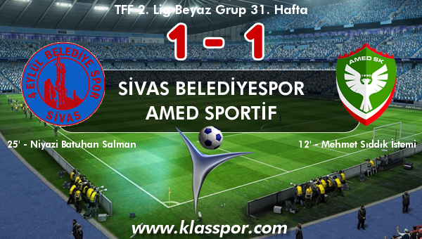 Sivas Belediyespor 1 - Amed Sportif 1