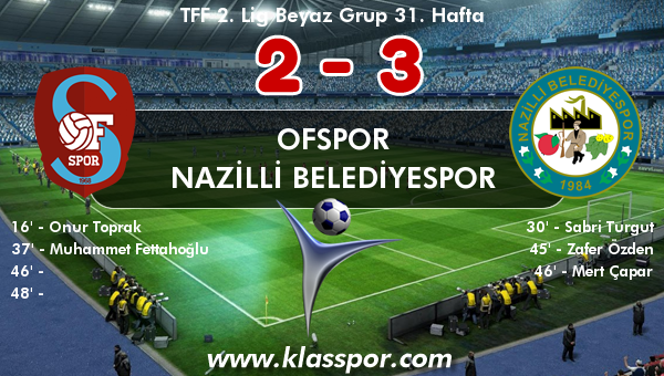 Ofspor 2 - Nazilli Belediyespor 3