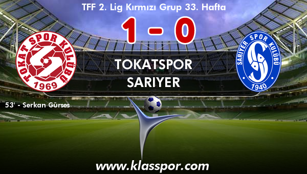 Tokatspor 1 - Sarıyer 0