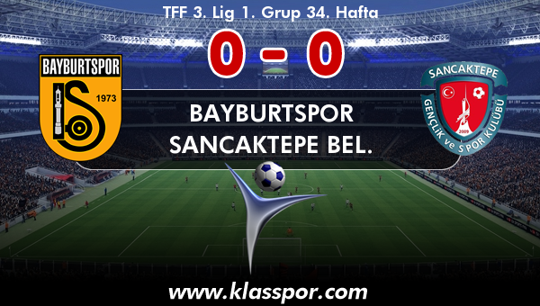 Bayburtspor 0 - Sancaktepe Bel. 0