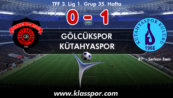 Gölcükspor 0 - Kütahyaspor 1