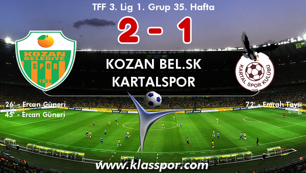 Kozan Bel.SK 2 - Kartalspor 1