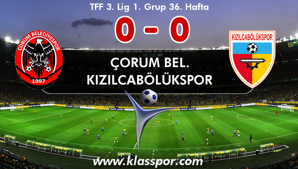 Çorum Bel. 0 - Kızılcabölükspor 0