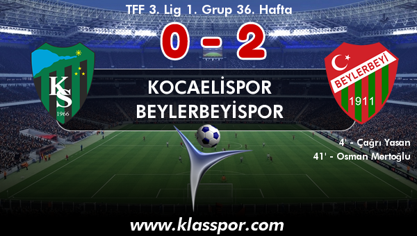 Kocaelispor 0 - Beylerbeyispor 2