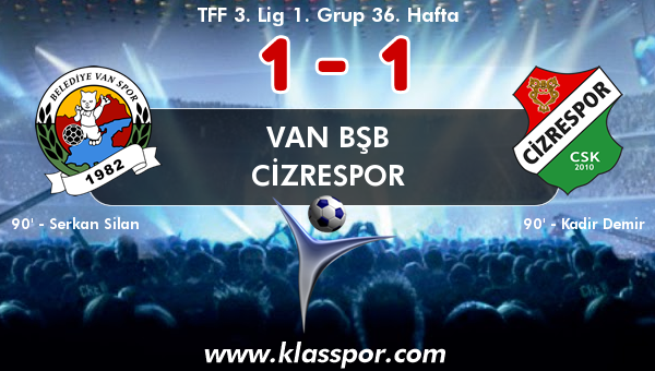 Van BŞB 1 - Cizrespor 1