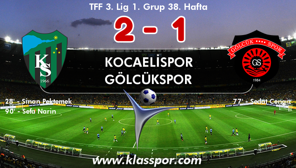 Kocaelispor 2 - Gölcükspor 1