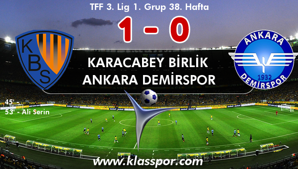 Karacabey Birlik  1 - Ankara Demirspor 0