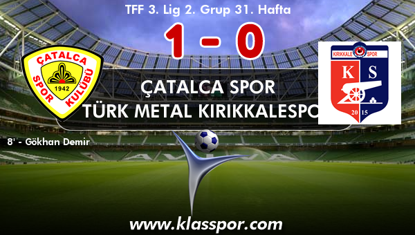 Çatalca Spor 1 - Türk Metal Kırıkkalespor 0
