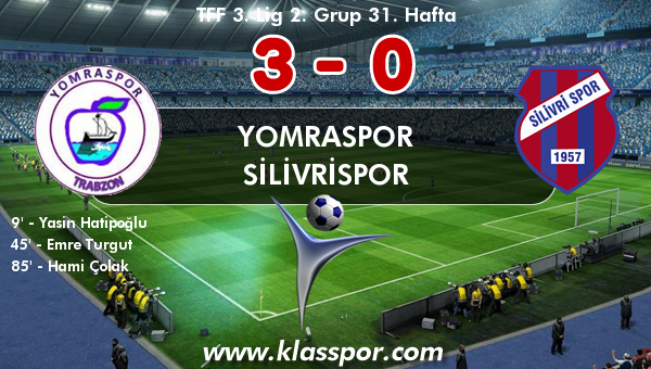 Yomraspor 3 - Silivrispor 0