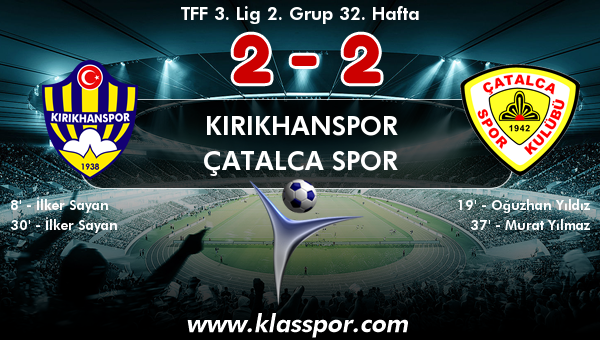 Kırıkhanspor 2 - Çatalca Spor 2