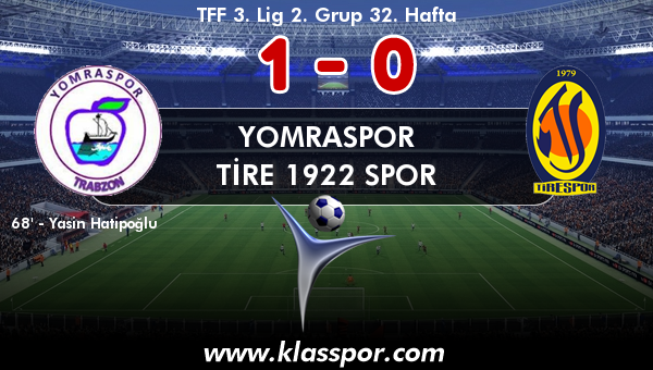 Yomraspor 1 - Tire 1922 Spor 0