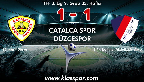 Çatalca Spor 1 - Düzcespor 1