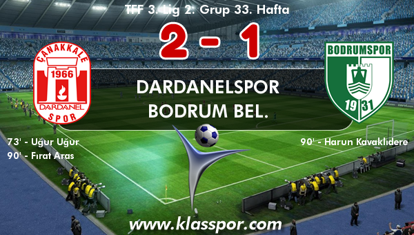 Dardanelspor 2 - Bodrum Bel. 1