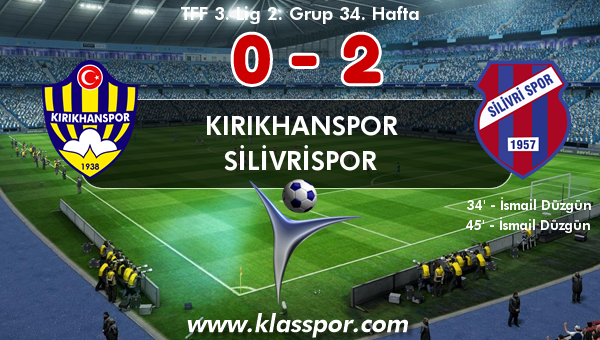Kırıkhanspor 0 - Silivrispor 2