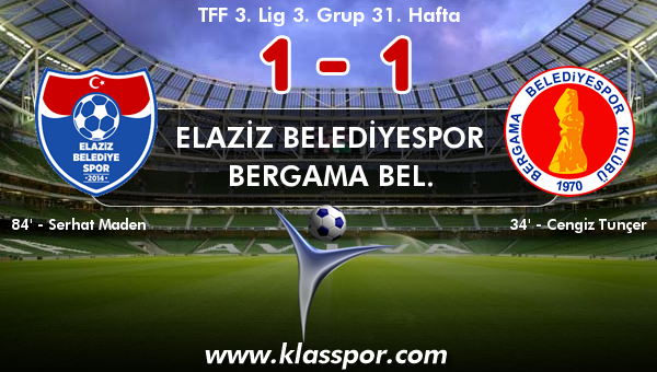 Elaziz Belediyespor 1 - Bergama Bel. 1