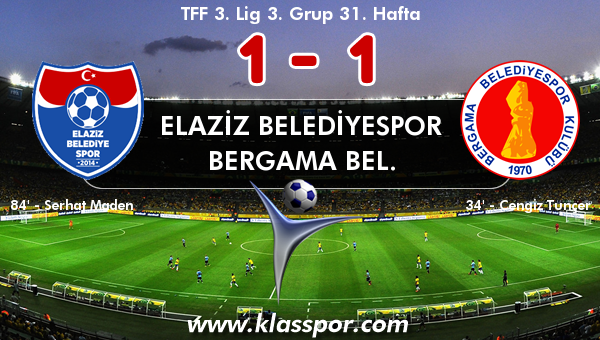 Elaziz Belediyespor 1 - Bergama Bel. 1