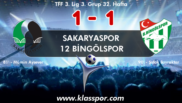 Sakaryaspor 1 - 12 Bingölspor 1