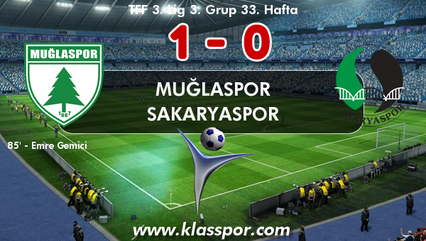 Muğlaspor 1 - Sakaryaspor 0