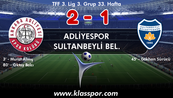 Adliyespor 2 - Sultanbeyli Bel. 1