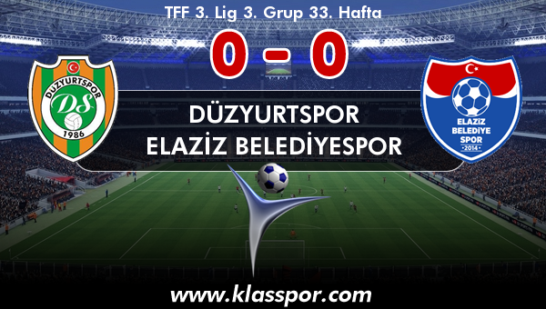 Düzyurtspor 0 - Elaziz Belediyespor 0