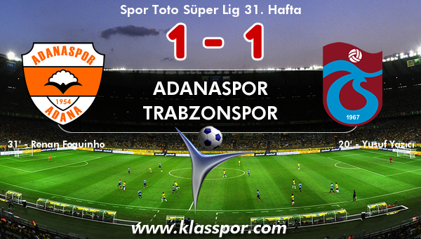 Adanaspor 1 - Trabzonspor 1