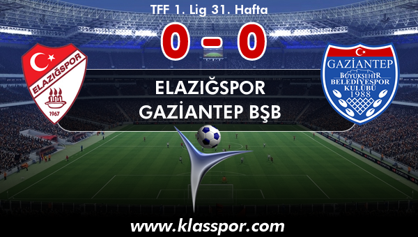 Elazığspor 0 - Gaziantep BŞB 0