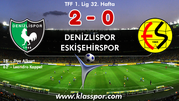 Denizlispor 2 - Eskişehirspor 0
