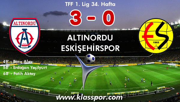 Altınordu 3 - Eskişehirspor 0