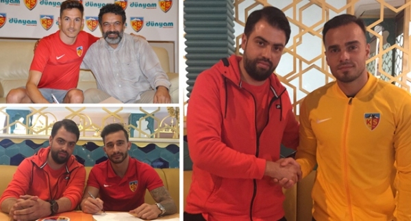 Kayserispor'da 3 imza birden