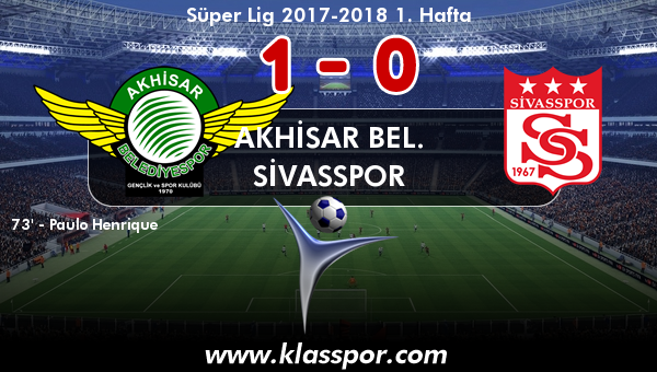Akhisar Bel. 1 - Sivasspor 0