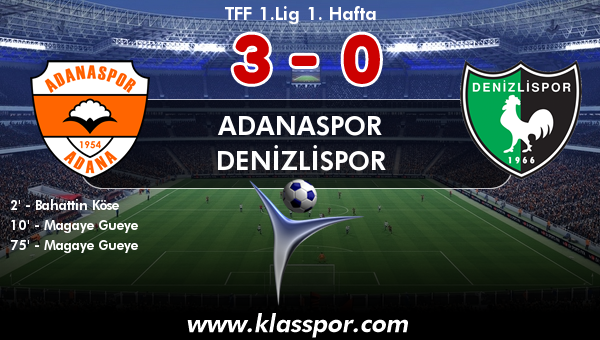 Adanaspor 3 - Denizlispor 0
