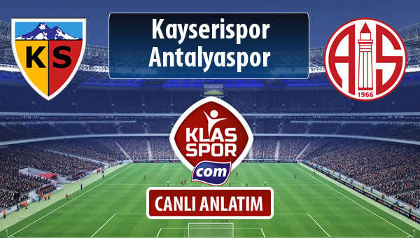 Kayserispor - Antalyaspor maç kadroları belli oldu...