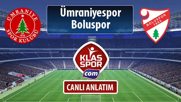 Ümraniyespor - Boluspor maç kadroları belli oldu...
