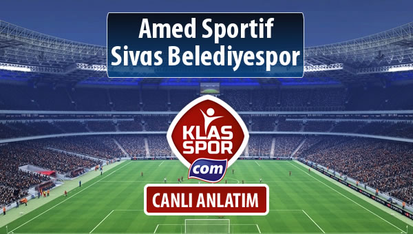 Amed Sportif - Sivas Belediyespor maç kadroları belli oldu...