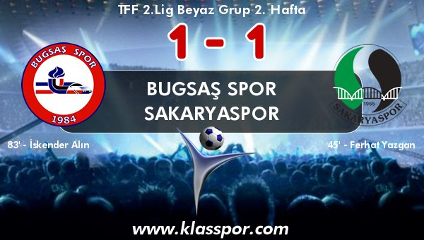 Bugsaş ile Sakaryaspor yenişemedi