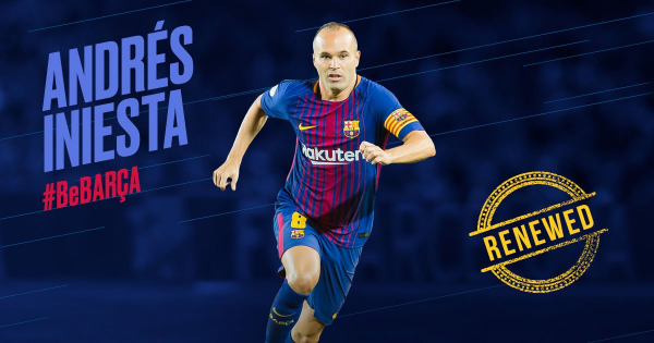 Iniesta'dan ömürlük imza
