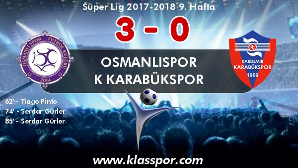 Osmanlıspor, Serdar ile gürledi!