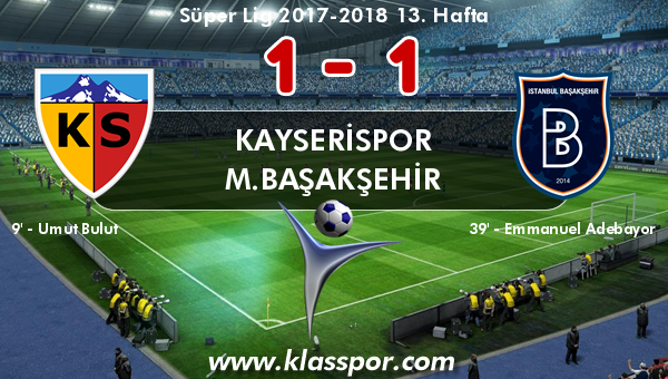 Kayserispor 1 - M.Başakşehir 1