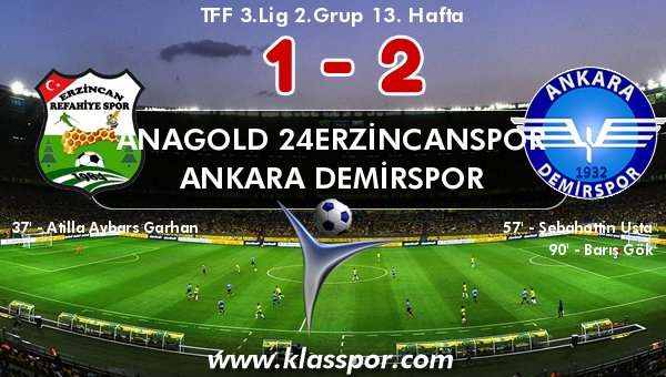 Ankara Demirspor, 90'da güldü