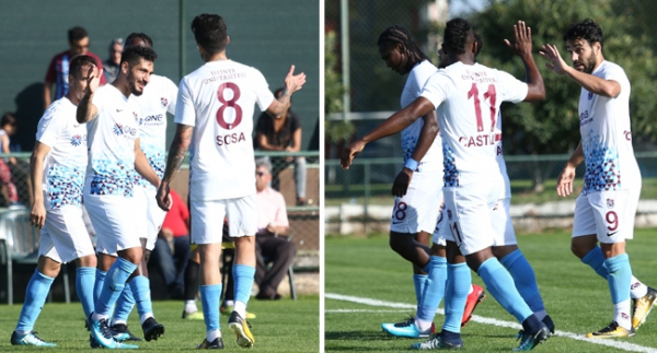 Trabzonspor'dan gollü prova