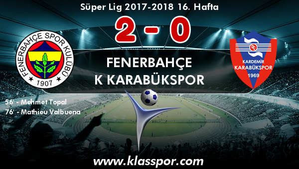 Fenerbahçe 2 - K Karabükspor 0