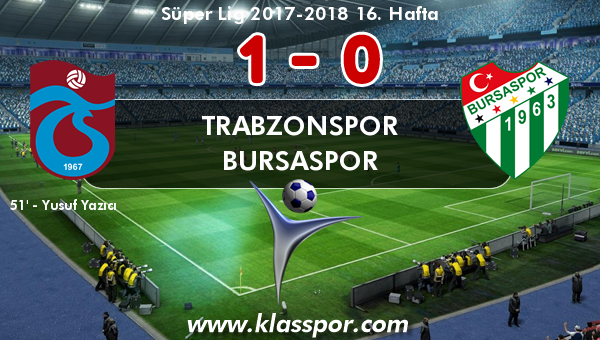 Trabzonspor 1 - Bursaspor 0