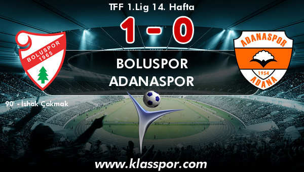 Boluspor 1 - Adanaspor 0