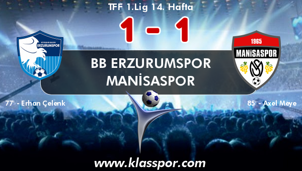 BB Erzurumspor 1 - Manisaspor 1