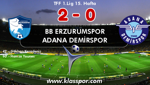 BB Erzurumspor 2 - Adana Demirspor 0