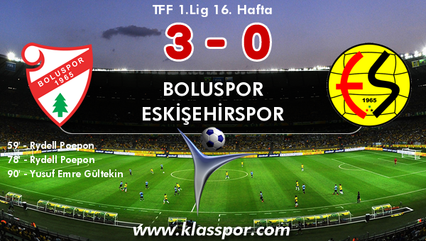 Boluspor 3 - Eskişehirspor 0