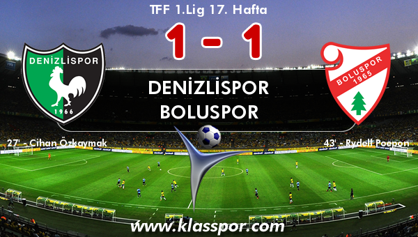 Denizlispor 1 - Boluspor 1